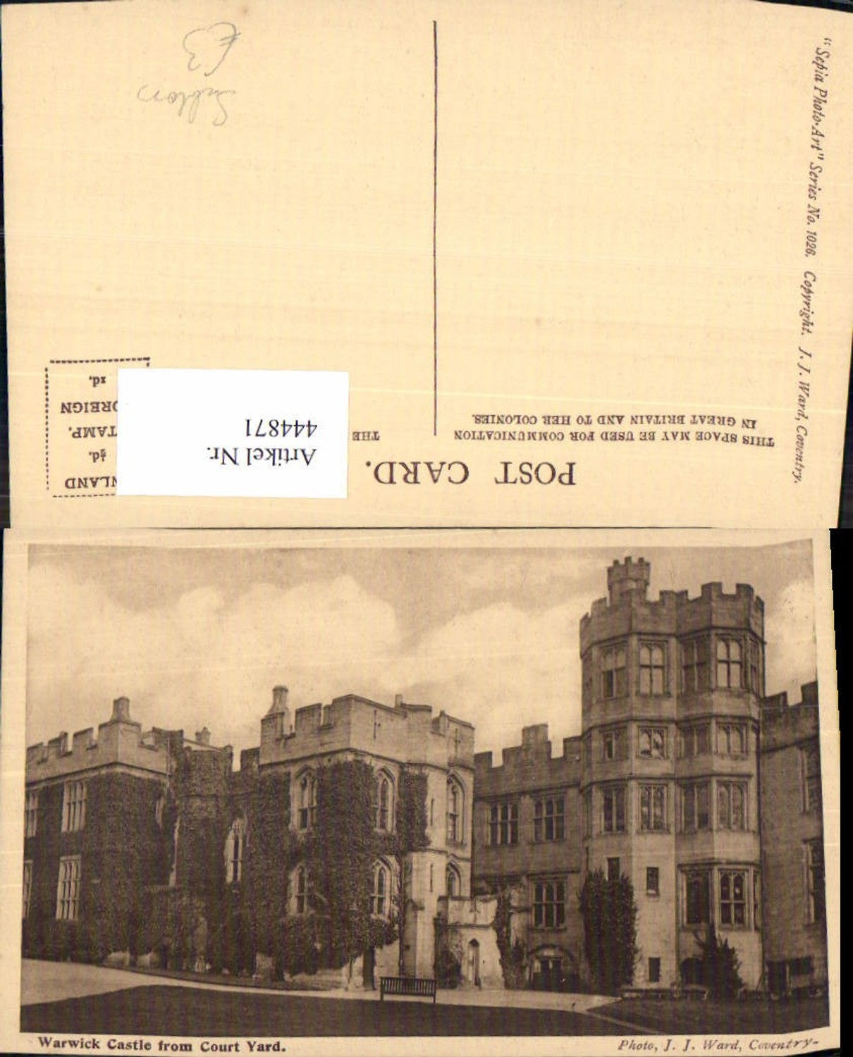 444871,Warwick Castle from Court Yard Schloss