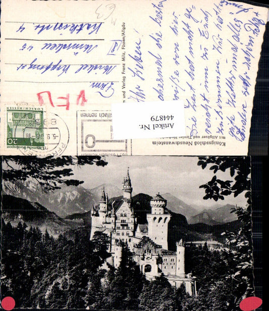 444879,Schloss Königsschloss Neuschwanstein m. Allgäuer u. Tiroler Hochgebirge