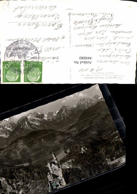 444880,Foto Ak Königsschloss Neuschwanstein Hohenschwangau Alpsee Schloss