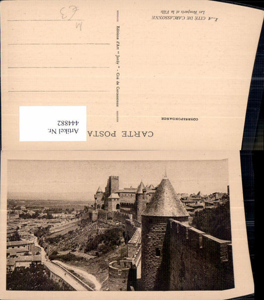 444882,La Cite de Carcassonne Les Remparts et la Ville Schloss Burg Festung