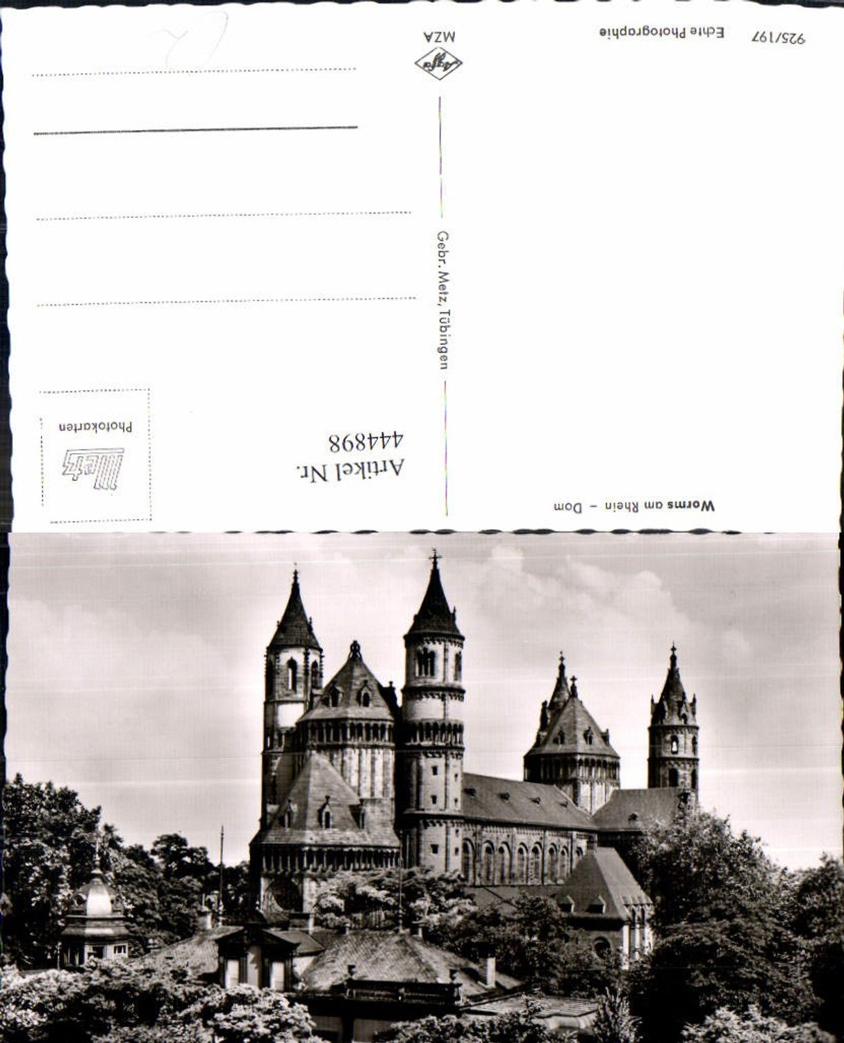 444898,Foto Ak Worms a. Rhein Dom