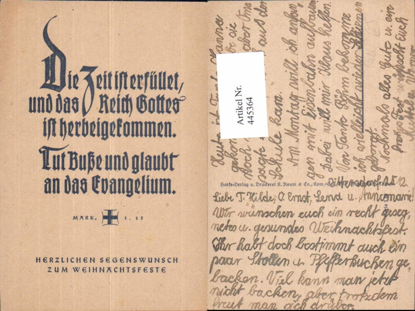 Alte Ansichtskarte – Old Postcard