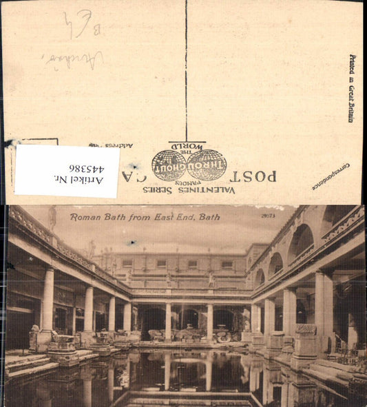 445386,Bath Roman Bath from East End Badeanlage Tempel Archäologie Ausgrabung