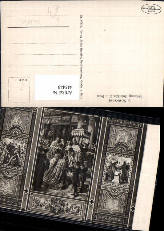 445449,Mittelalter 3 Wislicenus Krönung Heinrichs II in Rom