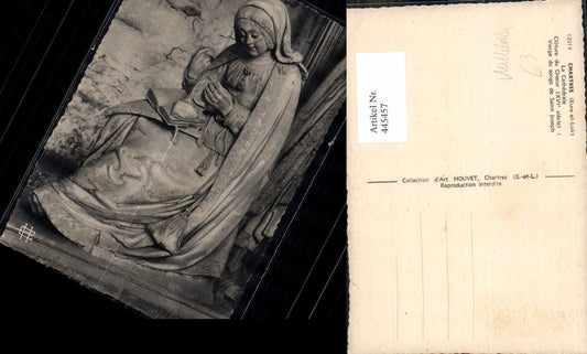 445457,Mittelalter Chartres Eure-et-Loir La Cathedrale Cloture du Choeur Vierge du songe Saint Joseph