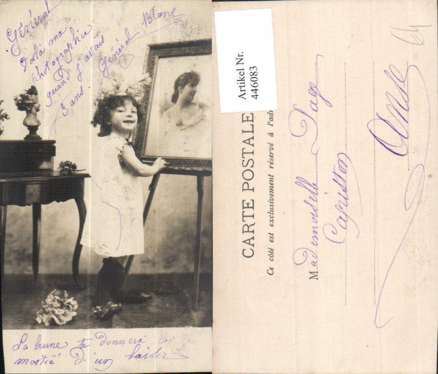446083,Kind Mädchen v. Staffelei Bild Frau stehend