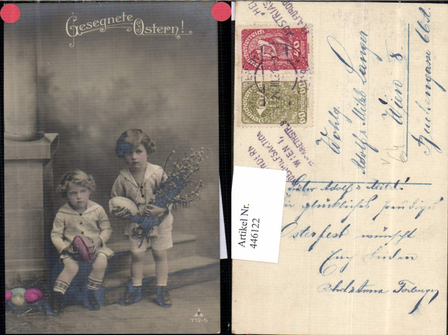 446122,Kinder Uniform Matrosenanzug Ostereier Eier Ostern pub Photochemie 712/5