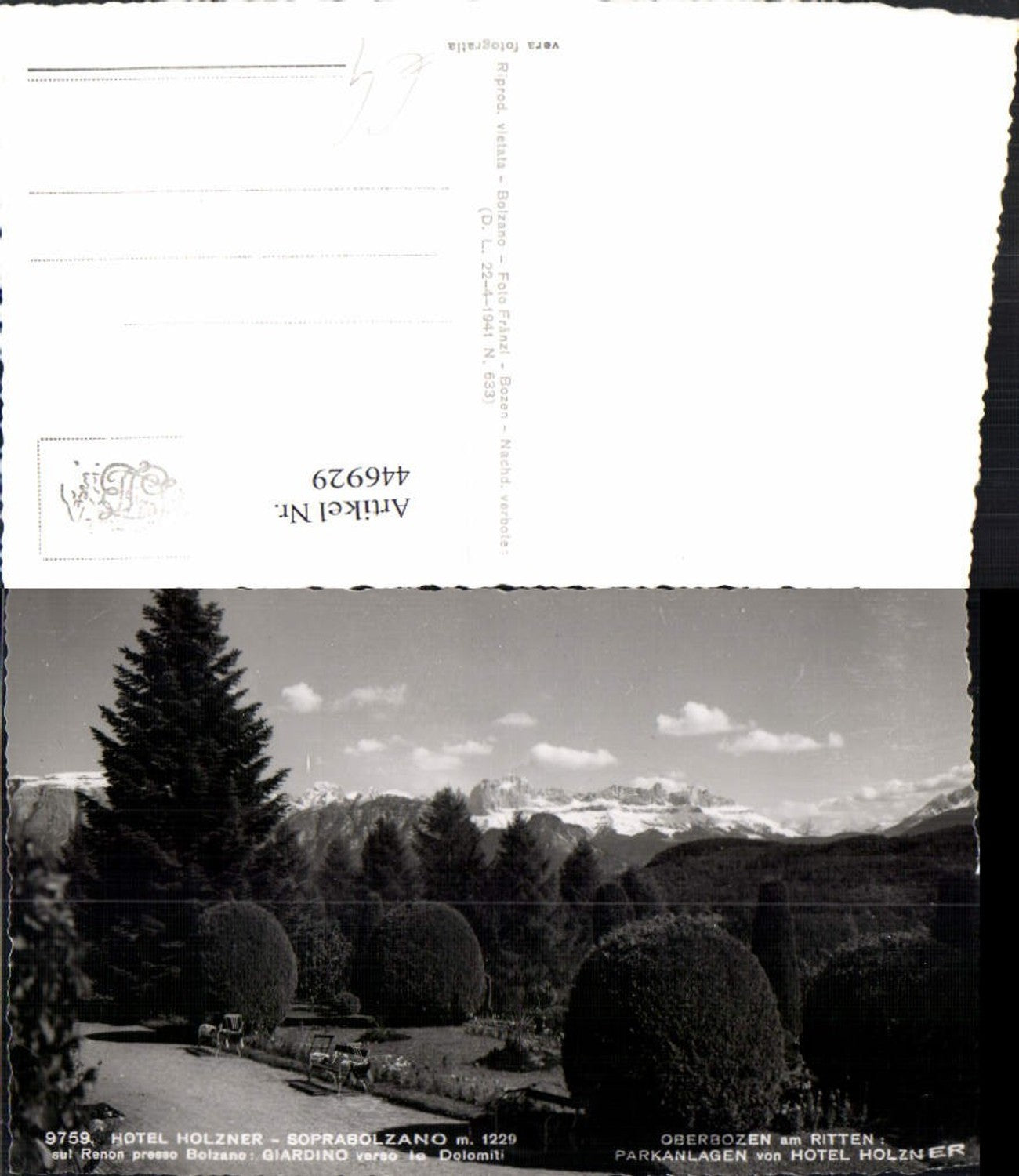 Alte Ansichtskarte – Old Postcard