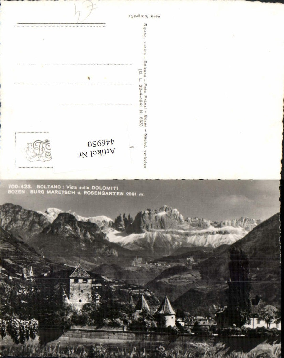 Alte Ansichtskarte – Old Postcard