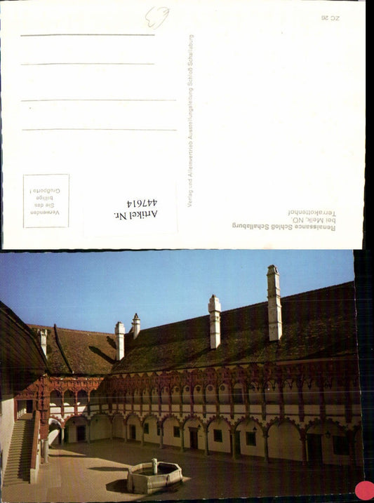 447614,Renaissance Schloss Schallaburg b. Melk Terrakottenhof Arkaden Brunnen