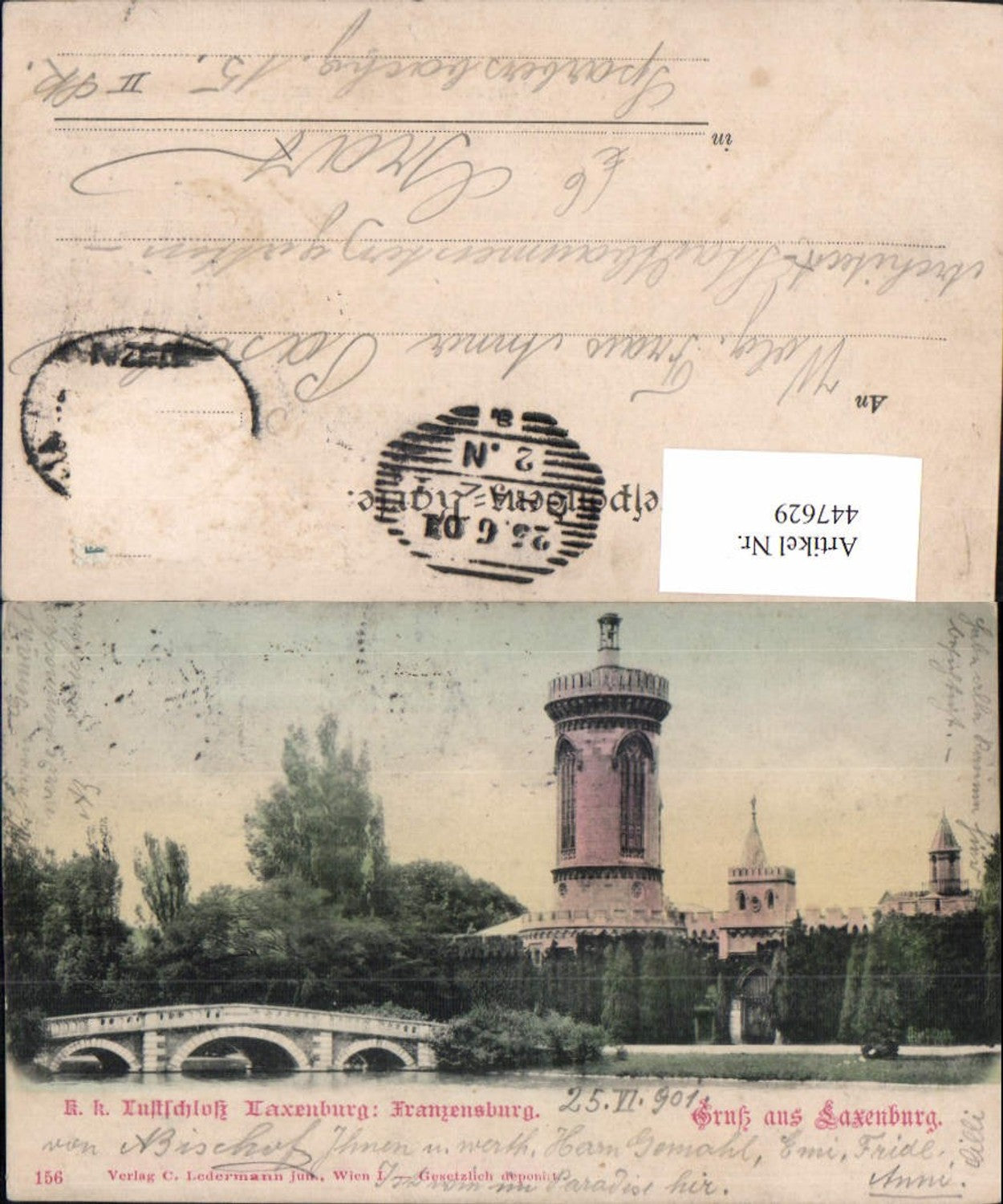 447629,Gruß aus Laxenburg Schloss Franzensburg Turm