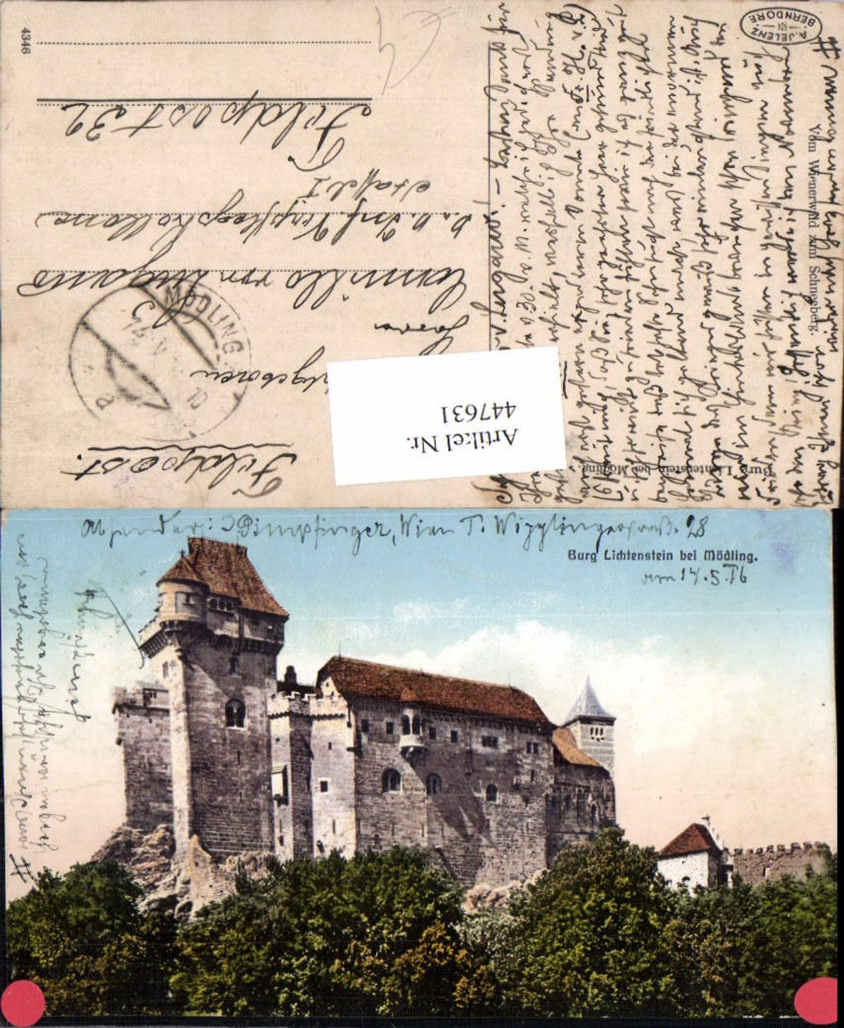 447631,Burg Liechtenstein b. Maria Enzersdorf Mödling