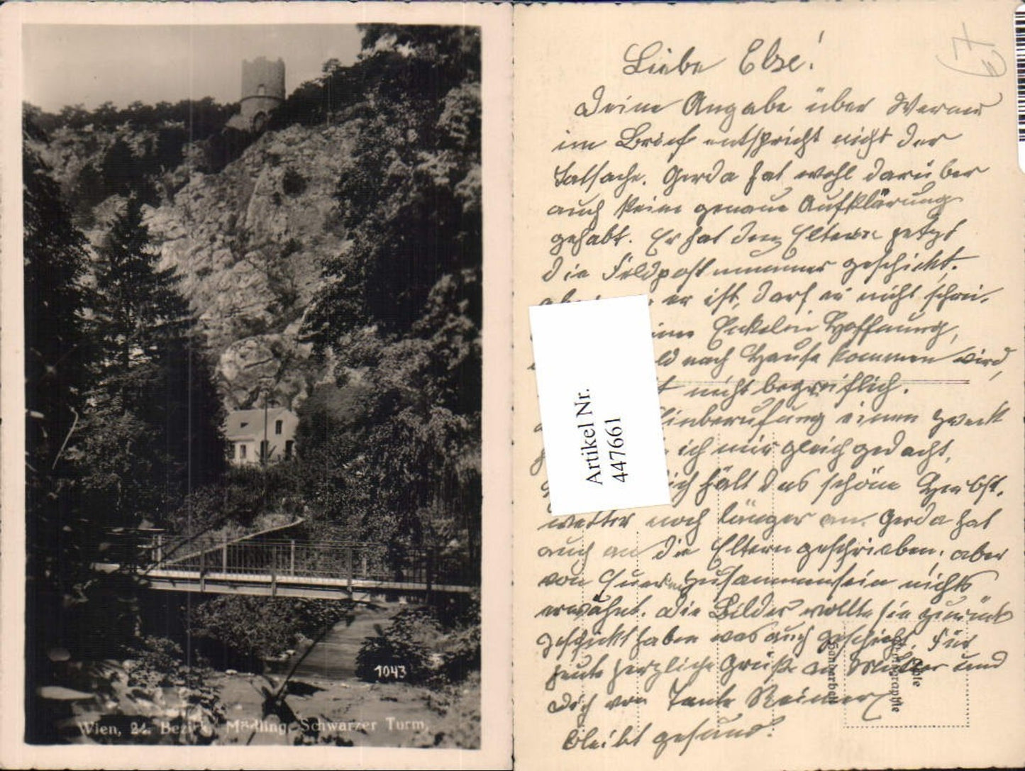 447661,Wien Mödling Schwarzer Turm Brücke