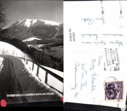 447682,Lackenhof am Ötscher Bergkulisse Winterbild