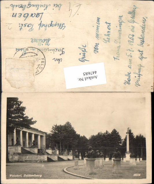 447685,Wetzdorf Heldenberg Büsten Säule