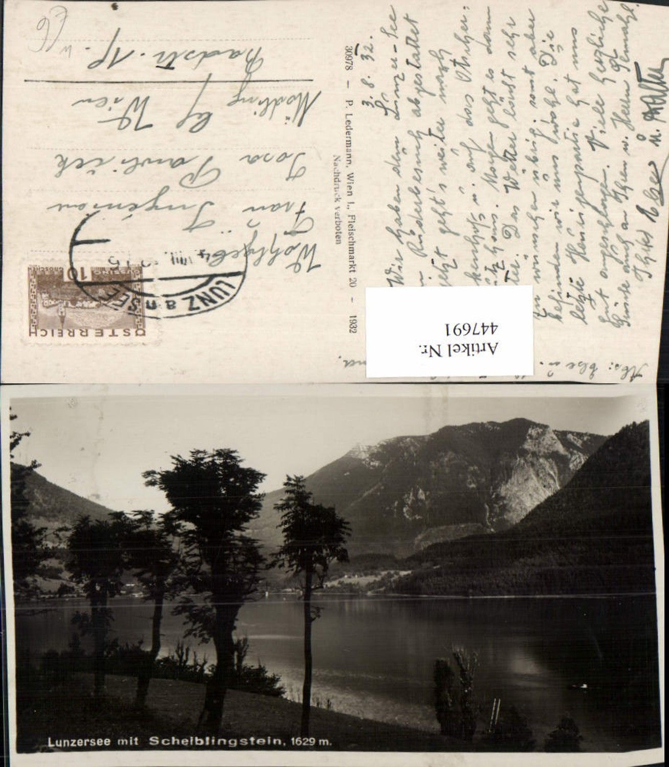 447691,Lunzersee See b. Lunz m. Scheiblingstein Bergkulisse