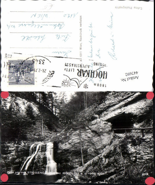 447692,Partie aus dem Stiegengraben b. Göstling an d. Ybbs Wasserfall