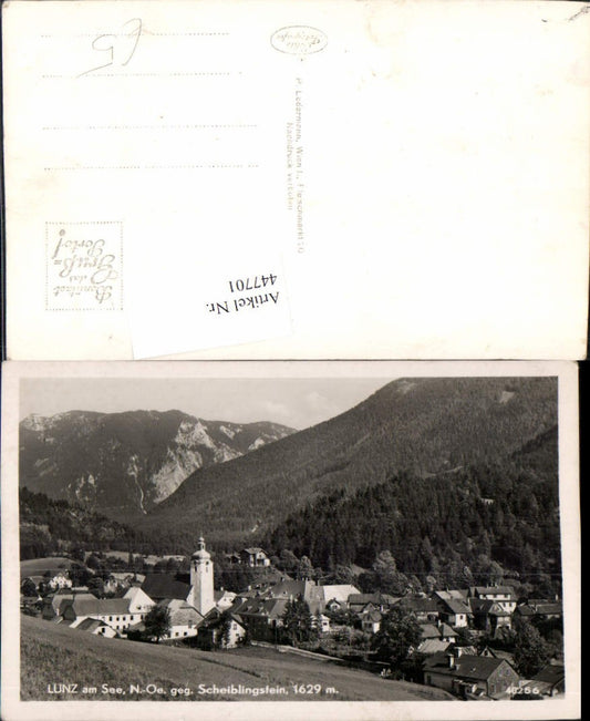 447701,Lunz am See Totale geg. Scheiblingstein Bergkulisse