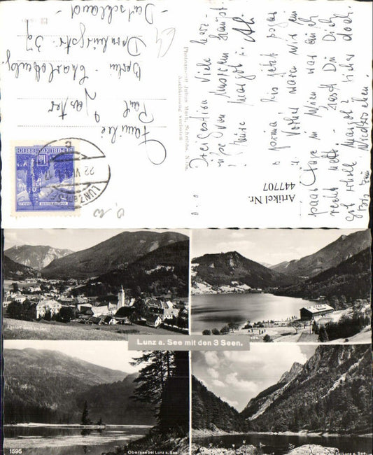 447707,Lunz am See Totale 3 Seen Mehrbildkarte