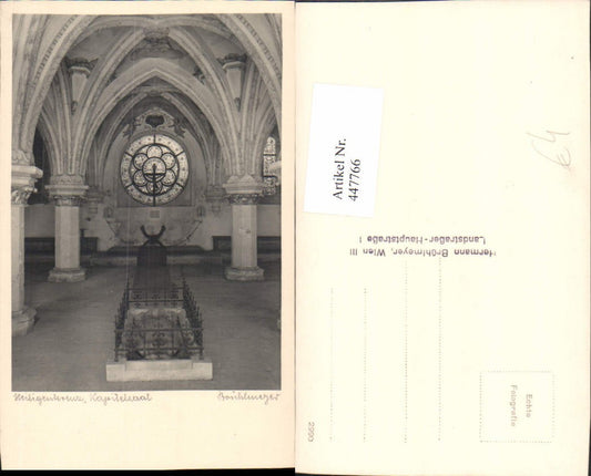 447766,Stift Heiligenkreuz Kapitelsaal Innenansicht pub Brühlmeyer