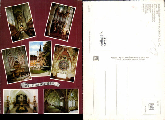 447771,Stift Heiligenkreuz Orgel Bleibrunnen Kreuzgang Mehrbildkarte