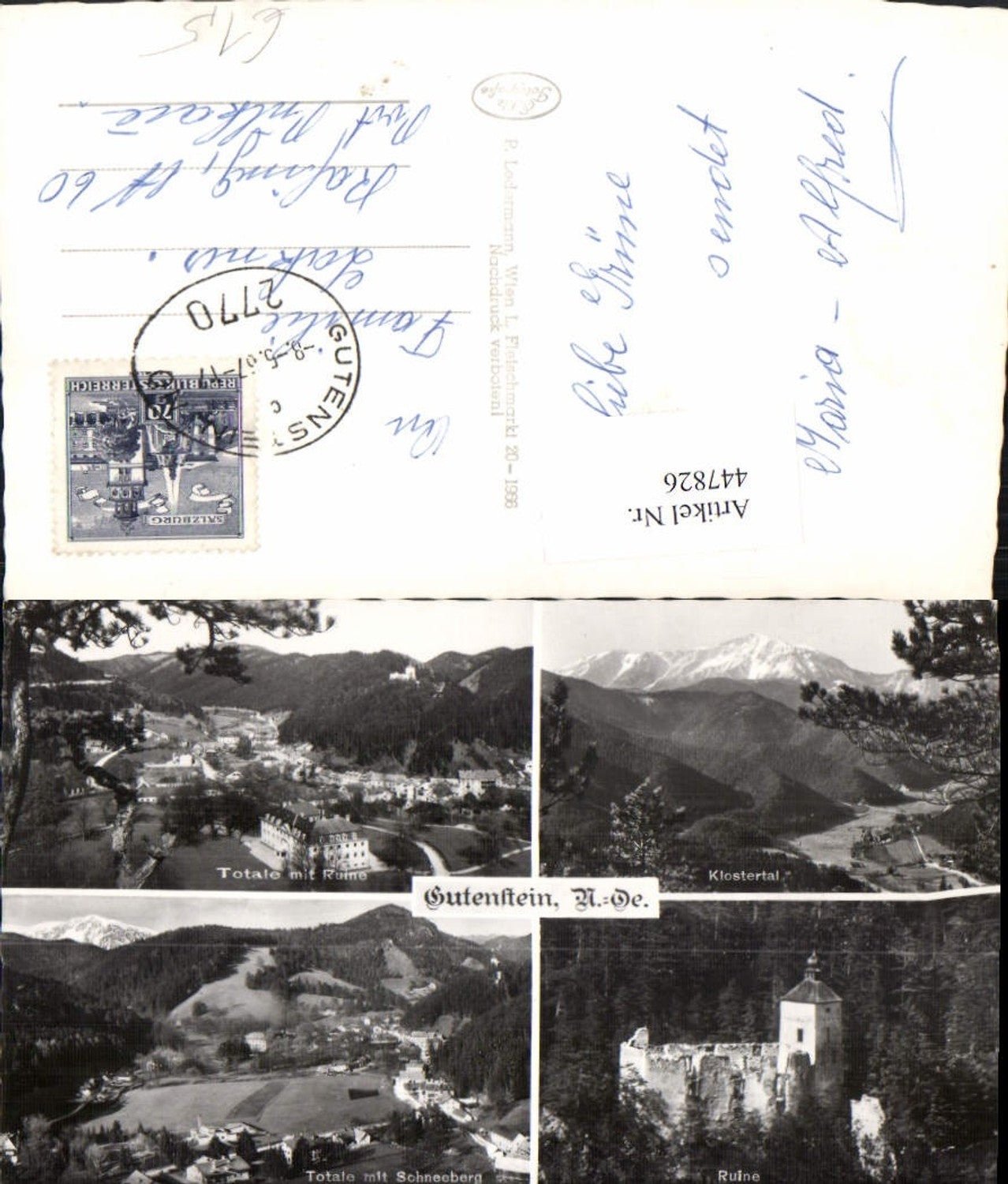 Alte Ansichtskarte – Old Postcard