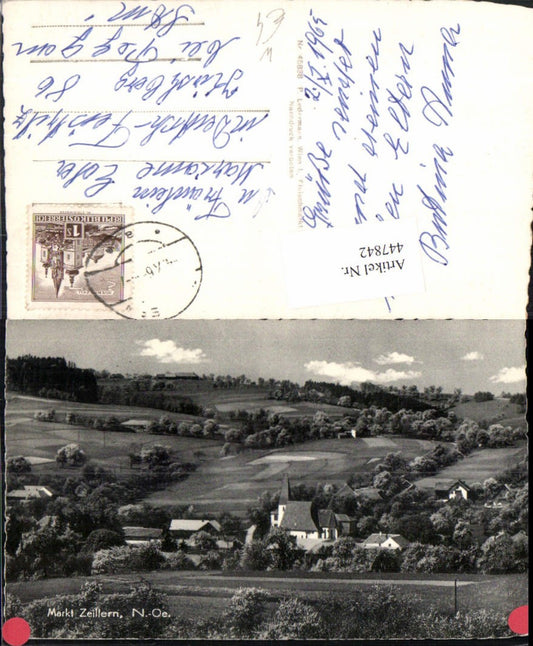 447842,Markt Zeillern b. Amstetten Teilansicht Kirche