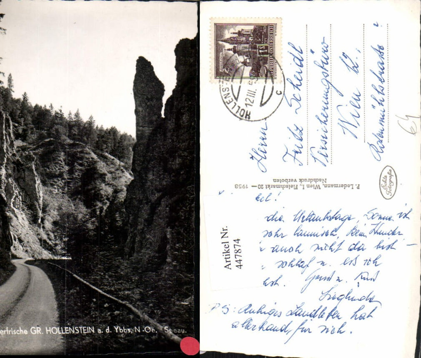 447874,Groß Hollenstein an d. Ybbs Seeau Straßenpartie