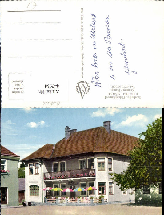 447934,Krumau am Kamp Gasthof Heinrich Märkl