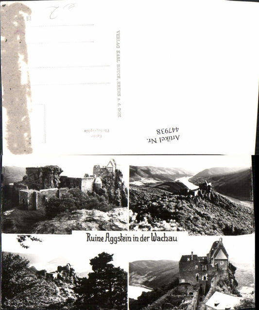 447938,Ruine Aggstein in d. Wachau b. Aggsbach Mehrbildkarte