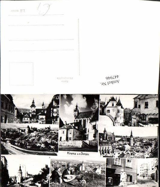 447946,Krems an d. Donau Totale Kirche Trachten Tracht Mehrbildkarte