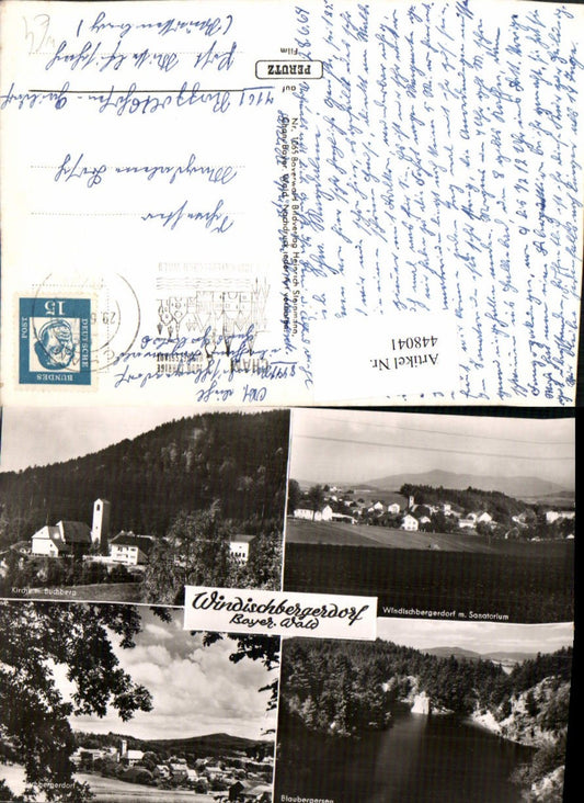 448041,Windischbergerdorf b. Cham Totale Kirche See Mehrbildkarte