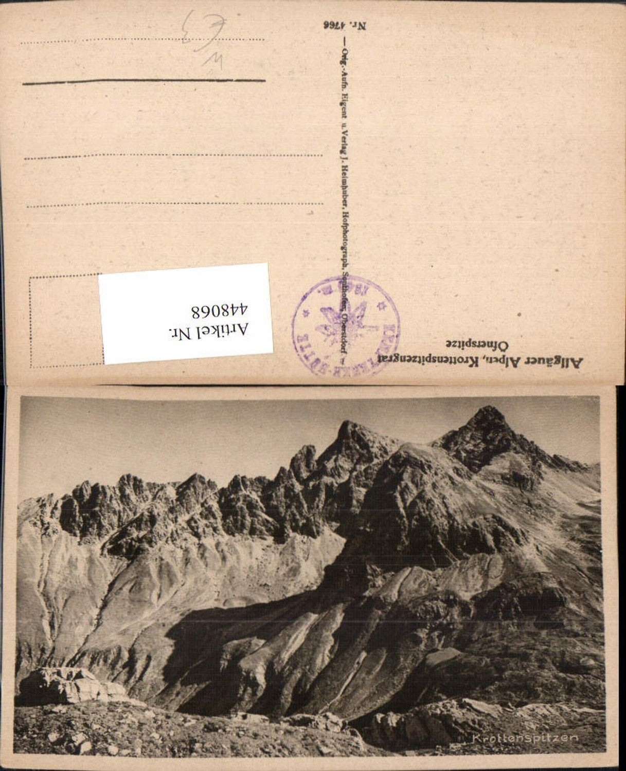 448068,Krottenspitzengrat Öfnerspitze b. Oberstdorf Bergkulisse