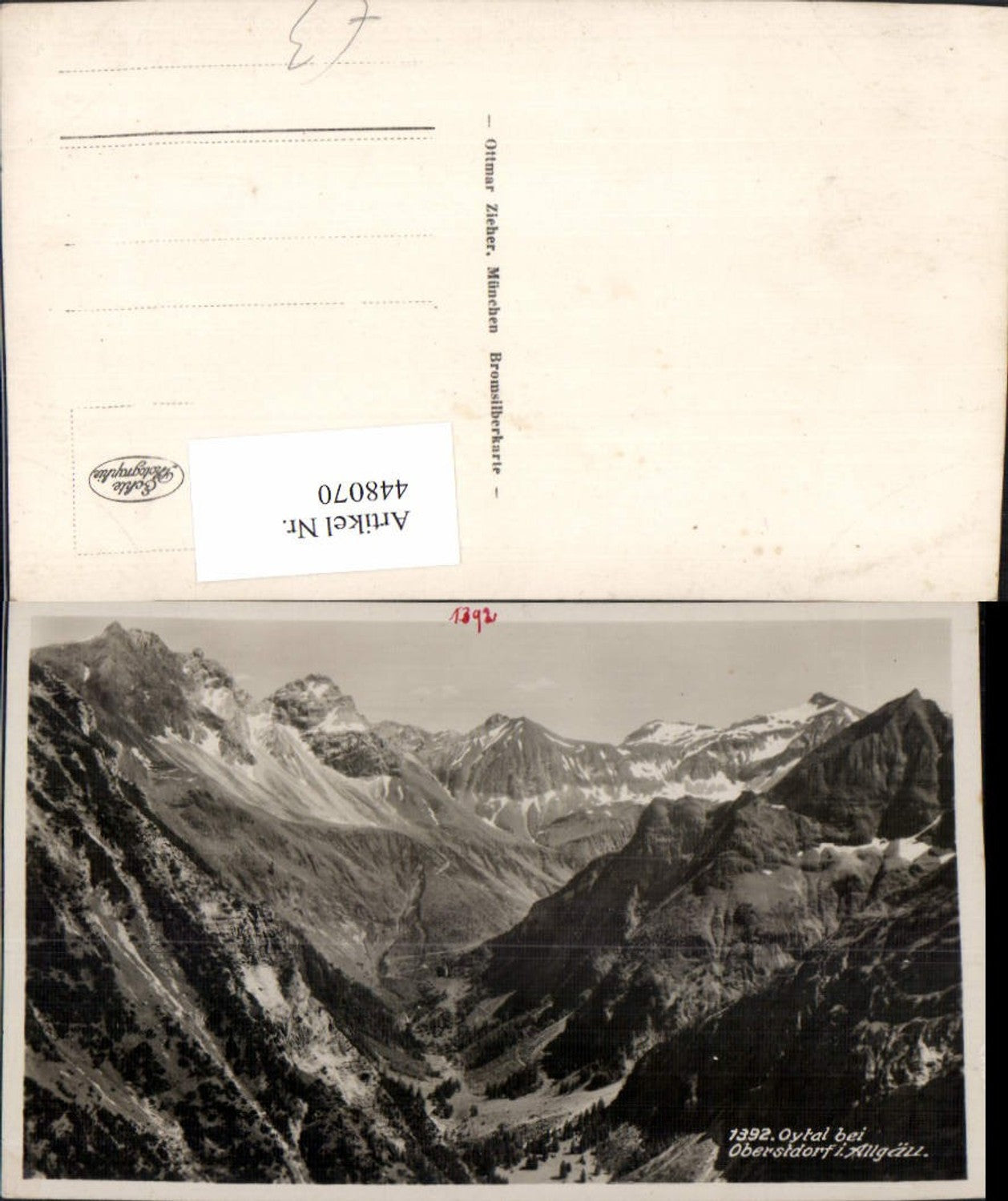 448070,Oytal b. Oberstdorf im Allgäu Bergkulisse