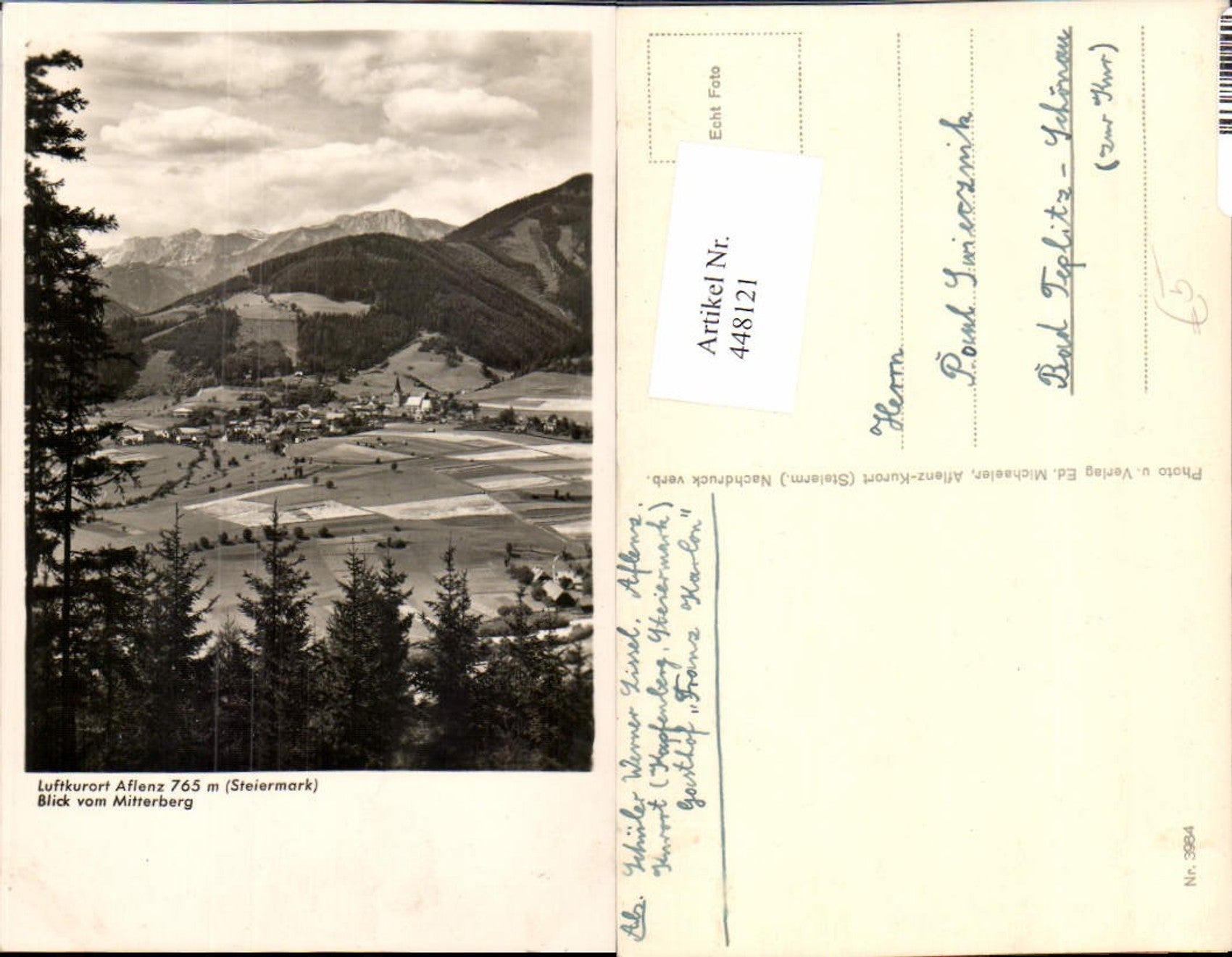 Alte Ansichtskarte – Old Postcard