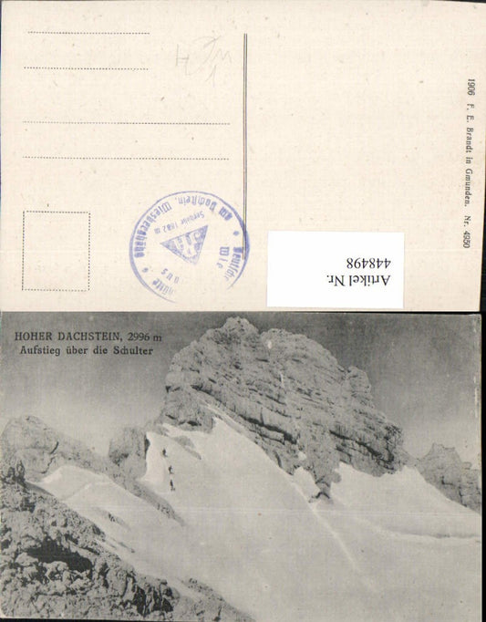 448498,Hoher Dachstein b. Gosau Bergkulisse pub F. E. Brandt 4950