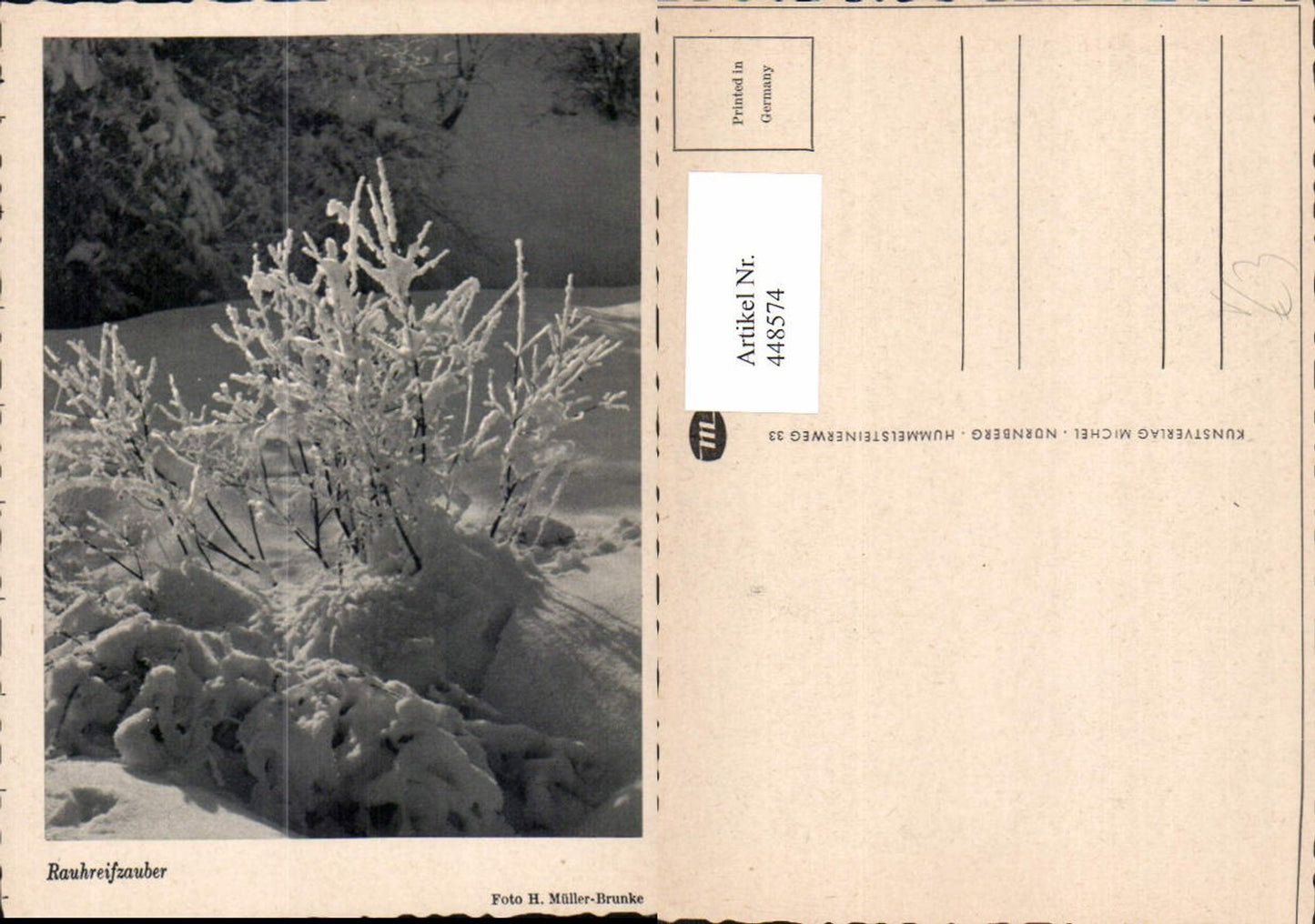448574,Foto H. Müller-Brunke Rauhreifzauber Winterbild Motiv