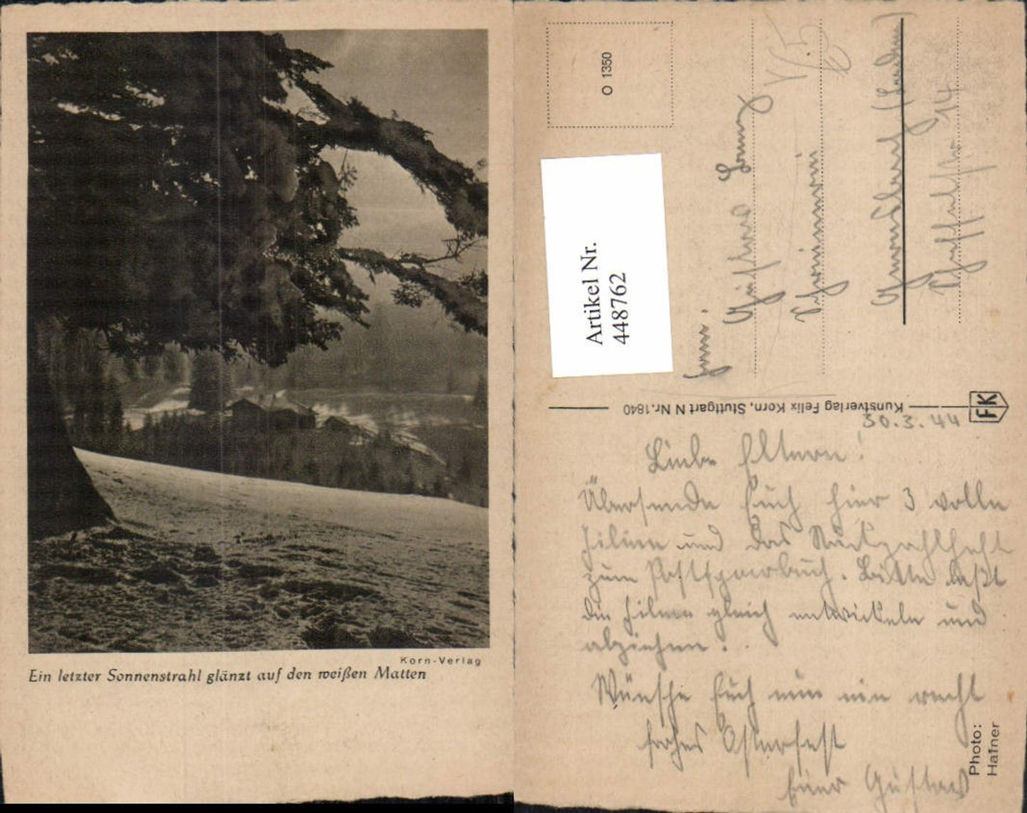 448762,Fotokunst Felix Korn 1840 Sonnenstrahl glänzt auf dem weißen Matten Winterbild