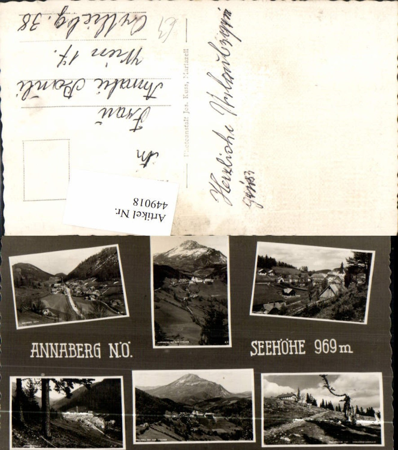 449018,Annaberg Totale Berghütte Ötscher Mehrbildkarte