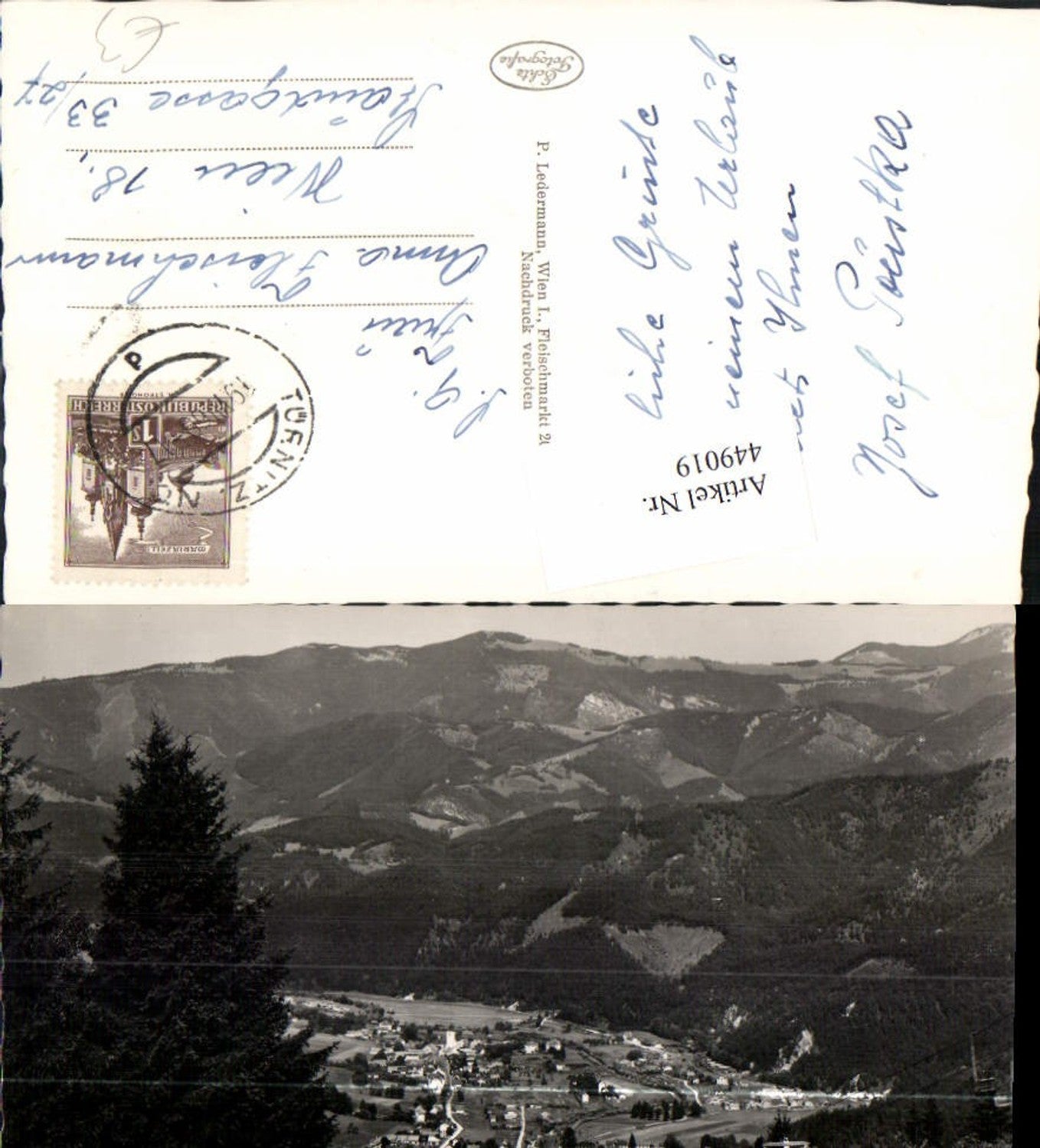 449019,Türnitz Totale Sessellift Bergkulisse