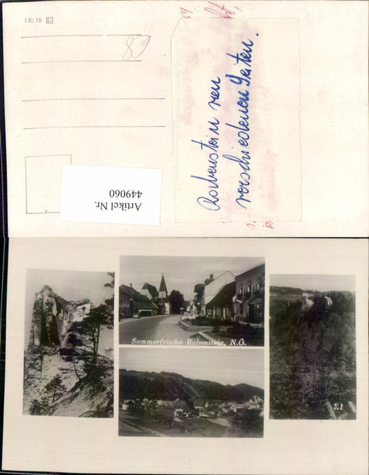 449060,Rabenstein Totale Straßenansicht Ruine Mehrbildkarte