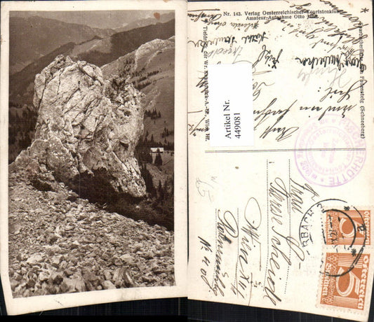 449081,Sparbacherhütte am Fadensteig b. Puchberg Felsen