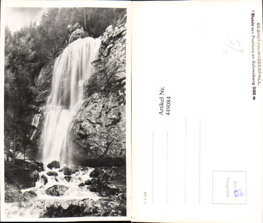 449084,Foto AK Sebastian-Wasserfall b. Puchberg am Schneeberg