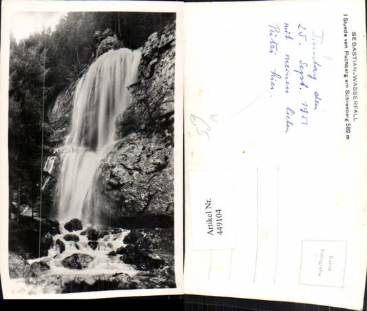449104,Foto AK Puchberg am Schneeberg Sebastian-Wasserfall