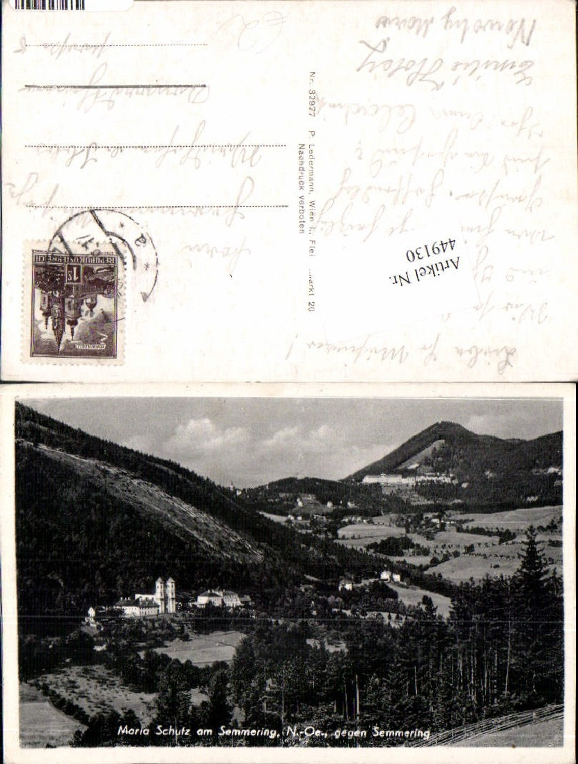 449130,Maria Schutz am Semmering geg. Semmering Teilansicht