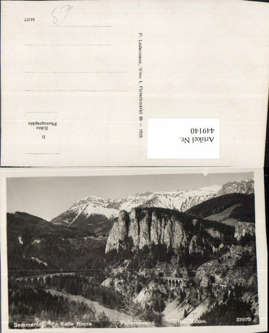 449140,Semmering Kalte Rinne Polleroswand m. Rax Bergkulisse
