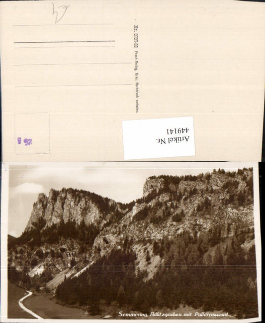 449141,Semmering Adlitzgraben m. Polleroswand Viadukt