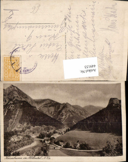 449153,Kaiserbrunn im Höllental b. Reichenau Bergkulisse