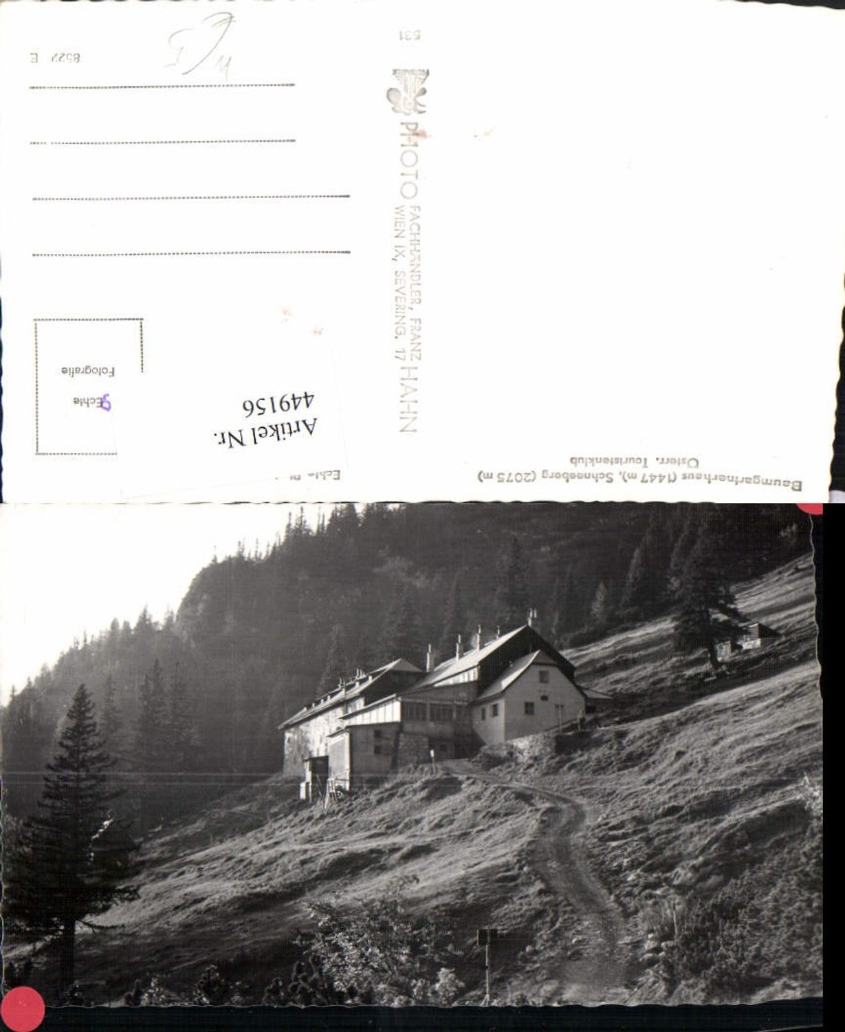 449156,Baumgartnerhaus Berghütte b. Reichenau