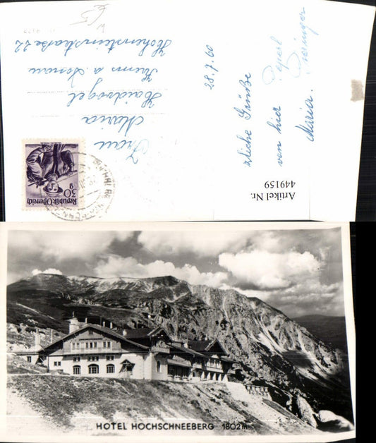 449159,Hotel Hochschneeberg b. Puchberg Bergkulisse